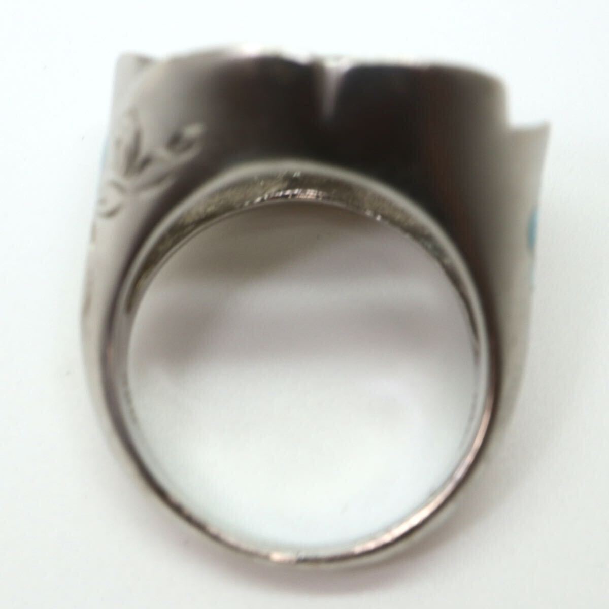 {K18WG натуральный бриллиант имеется кольцо }M примерно 13.3g примерно 9.5 номер 0.05ct diamond ring ювелирные изделия jewelry кольцо FA3/FA3