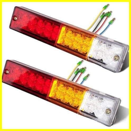 【特価】シップ ローリー 左右 トラック 汎用 2個セット 24V 12V 多用途 LED テールランプ 車検対応 トレーラー_画像1