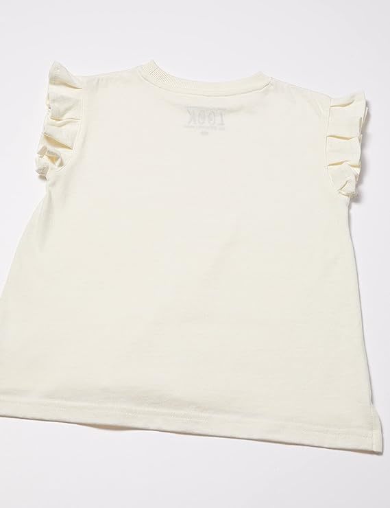 【130cm】 LOOK by BEAMS mini フリル Tシャツ カットソー ノースリーブ 夏物 白 ルック バイ ビームスミニ 女の子 送料無料 匿名配送