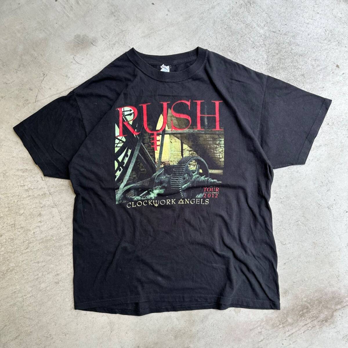 Vintage Y2K Rush Clockwork Angels Tour T-Shirt Size:L バンドT バンド系 ツアー 2012_画像1