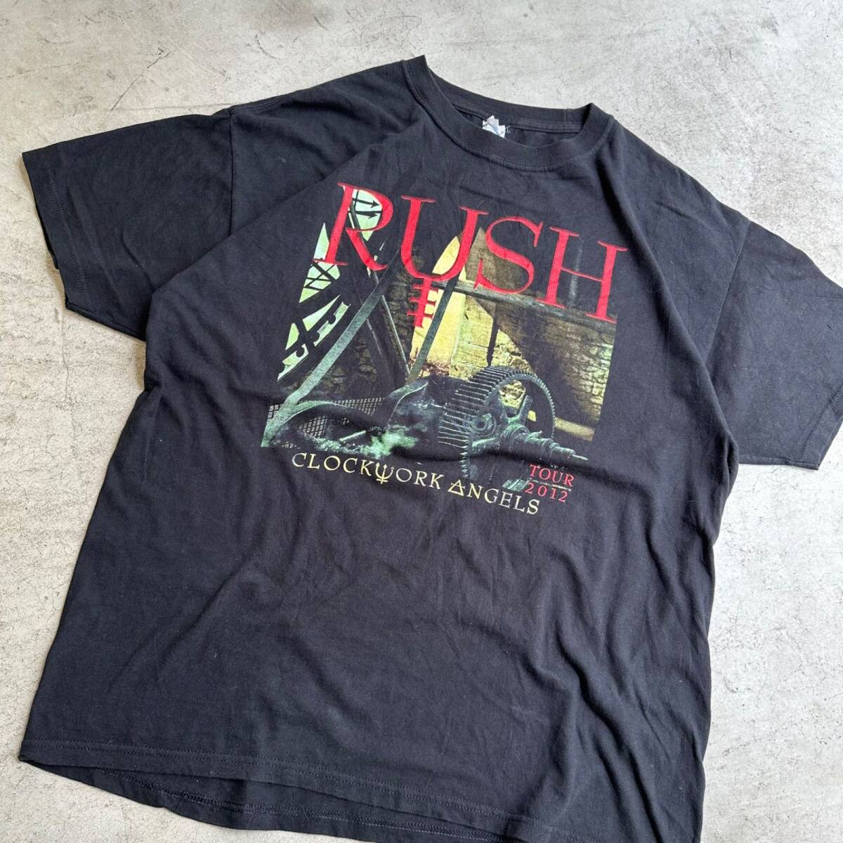Vintage Y2K Rush Clockwork Angels Tour T-Shirt Size:L バンドT バンド系 ツアー 2012_画像2