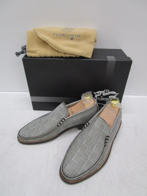 I0513-2Y/ не использовался хранение товар FLORSHEIM поток автомобиль im Loafer Cobra Van p7D(25.0. ранг ) Glenn проверка (#11130)