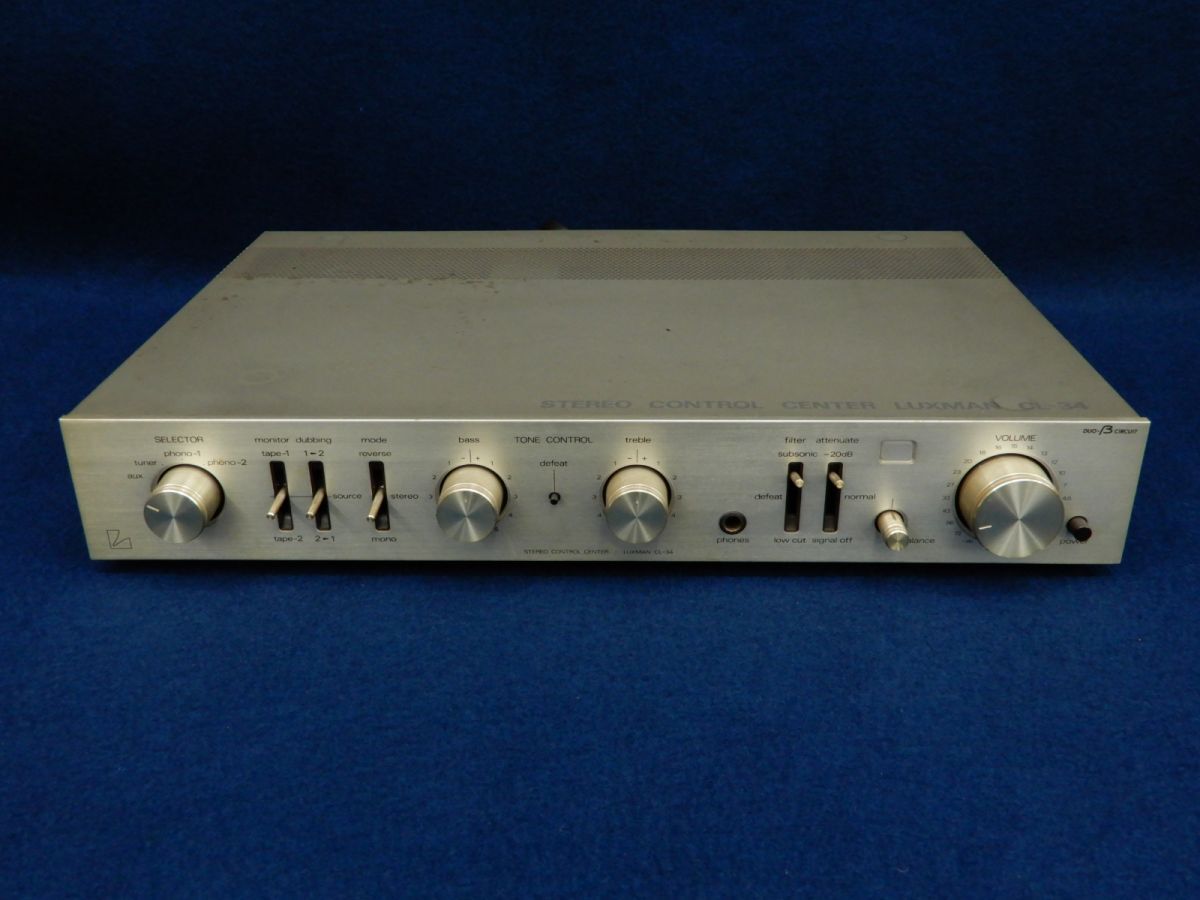 *LUXMAN CL-34 STEREO CONTROL CENTER* Luxman / made in Japan / junk / consumption tax 0 jpy 