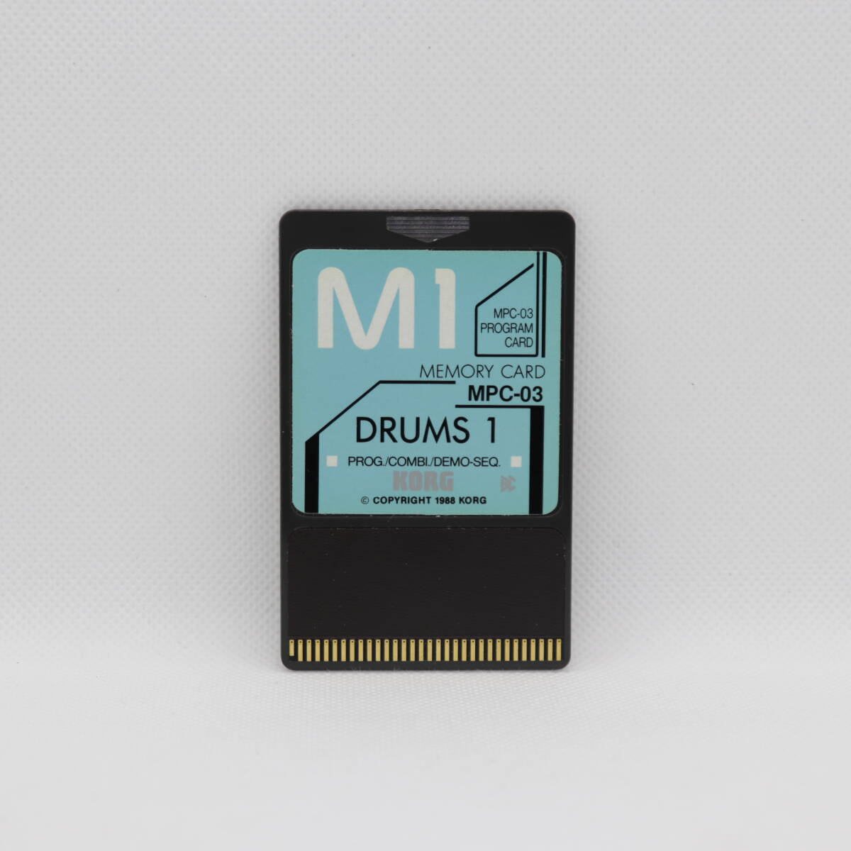 KORG M1用プログラムカード MPC-03 DRUMS 1 & メモリカード サウンドライブラリ PCM CARD MSC-03 DRUMS 1 -3920547- -3920563-_画像2