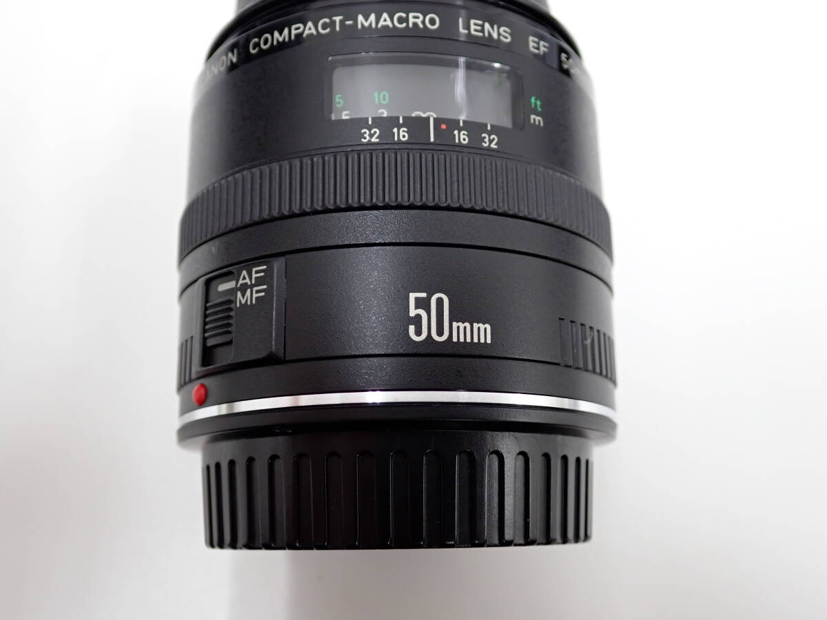3101 ★ キャノン Canon COMPACT-MACRO LENS EF 50mm 1:2.5 レンズ 中古 動作未確認の画像6