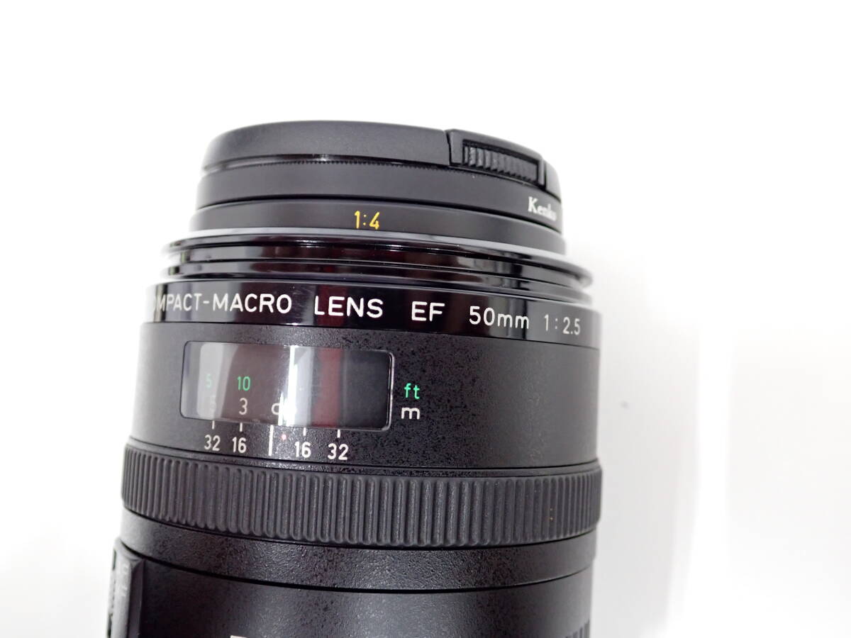 3101 ★ キャノン Canon COMPACT-MACRO LENS EF 50mm 1:2.5 レンズ 中古 動作未確認の画像5