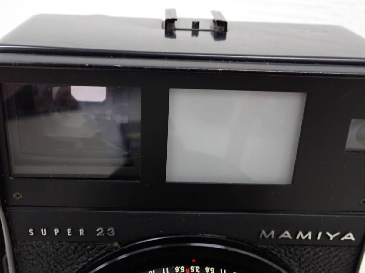 3127★マミヤ MAMIYA　SUPER23 ボディ　カメラ 6*9フィルムアダプター×2　マミヤ SEKOR 1：3.5 f-100mm　中古　動作未確認　現状品_画像6