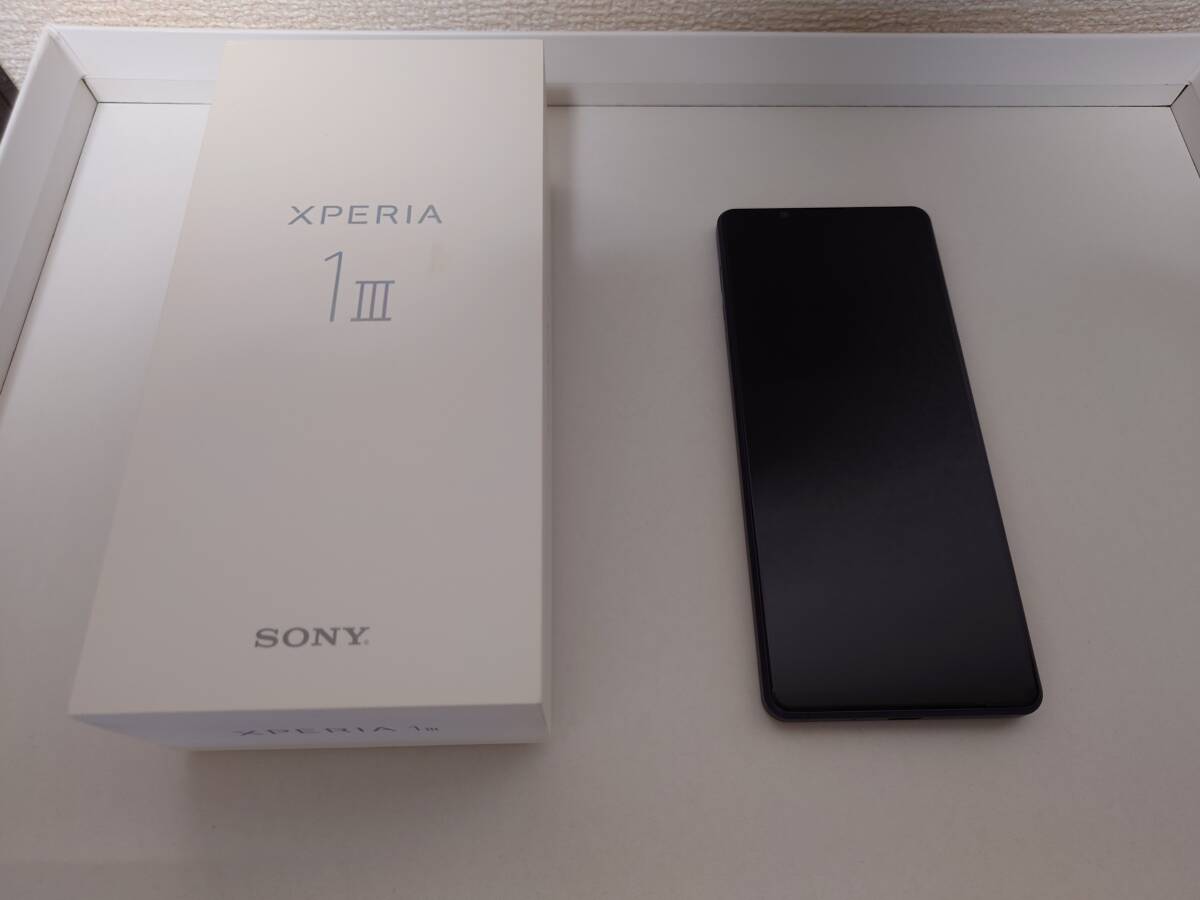 【SONY】Xperia 1 III 512GB SIMフリー XQ-BC42 スマートフォン フロストパープル _画像1