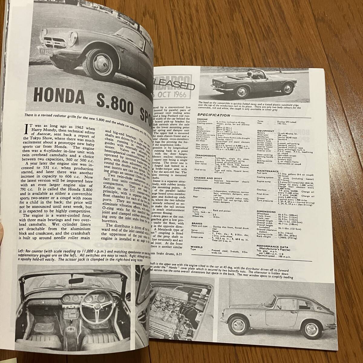 保管品 HONDA brooklands book ロードテスト 本の画像4