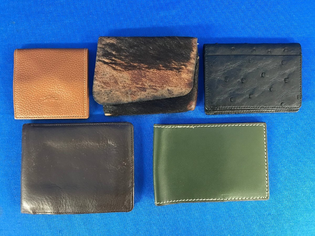 *30-059* purse large amount set Edwin / Dolce & Gabbana /DIESEL etc. 38 point together long wallet folding in half retro small articles change purse [100]