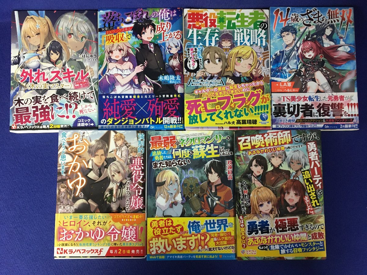 ★３６―０３４★書籍セット 読み切り 単巻 単行本 大量55冊まとめ なろう小説 魔法 異世界 転生 錬金術 チート ハーレム ラノベ [140]_画像6