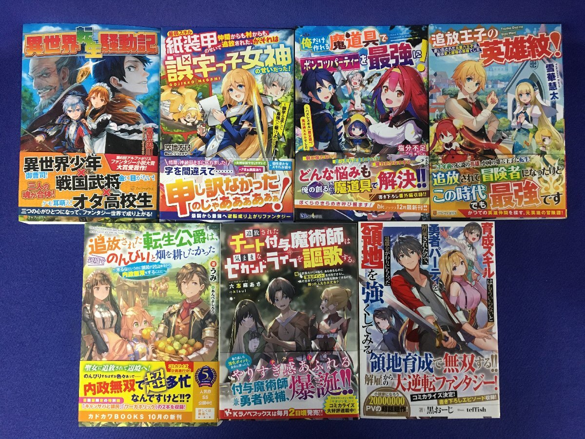 ★３６―０３４★書籍セット 読み切り 単巻 単行本 大量55冊まとめ なろう小説 魔法 異世界 転生 錬金術 チート ハーレム ラノベ [140]_画像9