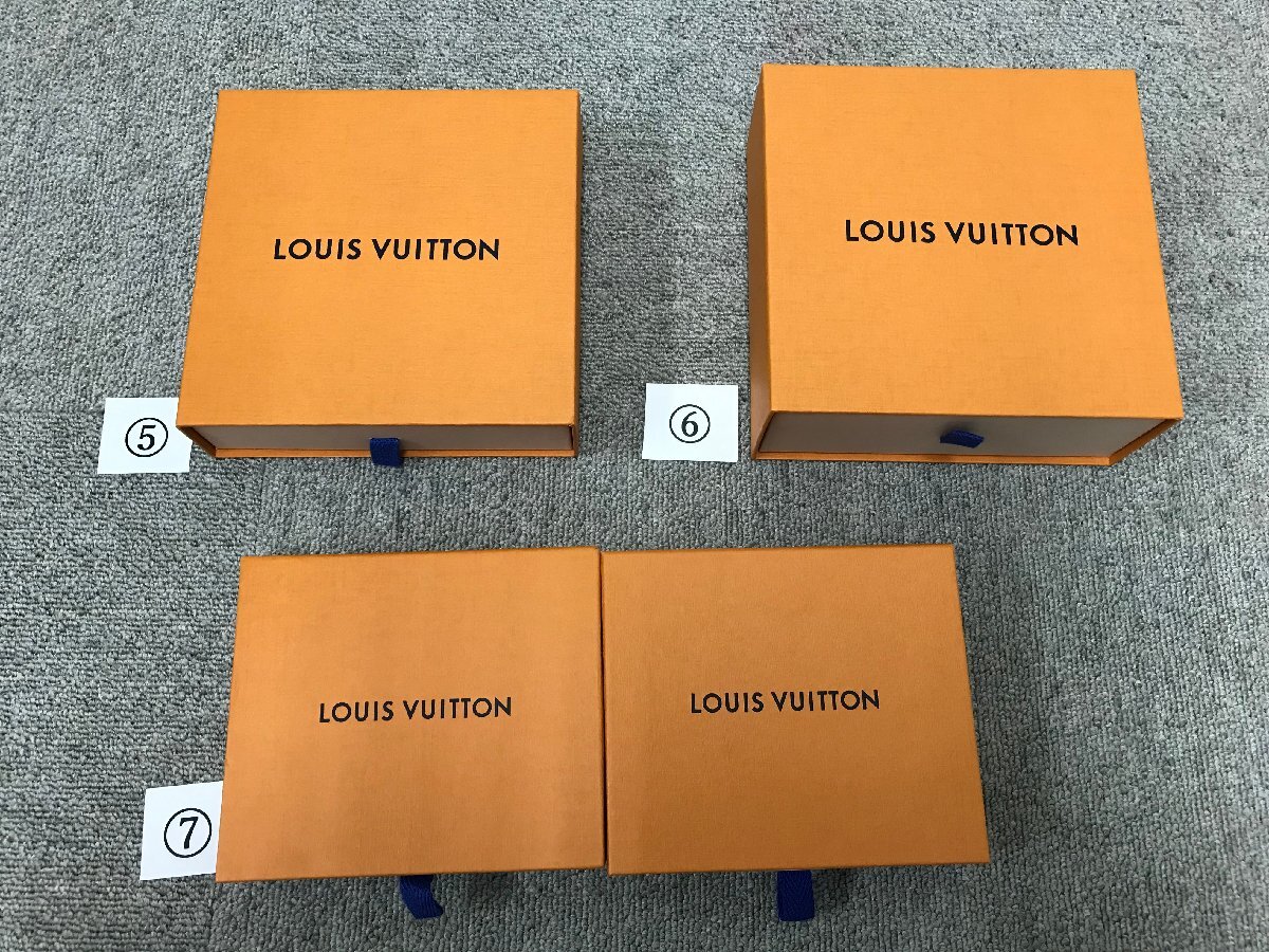 ★０５―００２★空箱　LOUIS VUITTON/ルイ・ヴィトン 計12点まとめて 空き箱 化粧箱 収納ケース 保存箱 引き出し ブランド オレンジ [140]_画像8