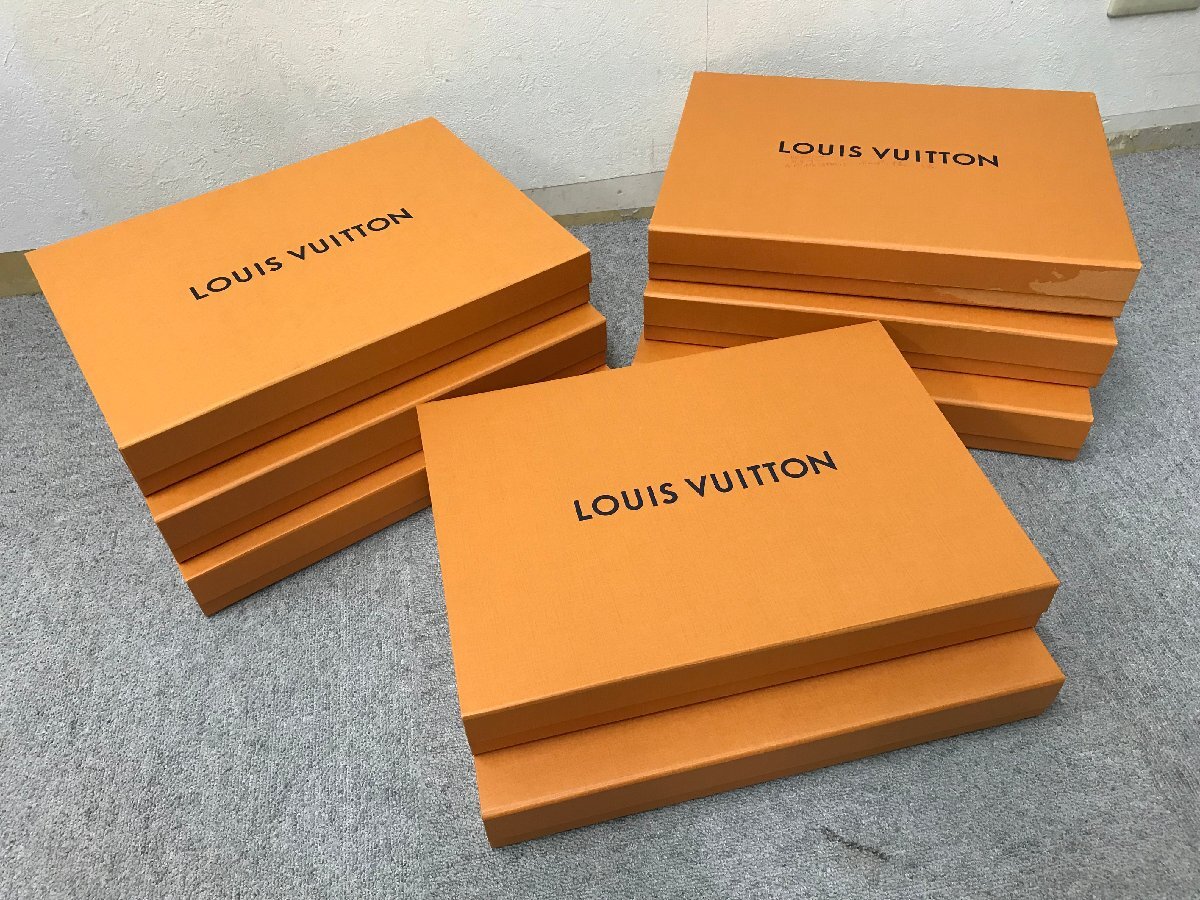 ★０５―００１★空箱　LOUIS VUITTON/ルイ・ヴィトン 大中小まとめて 15点 空き箱 化粧箱 収納ケース 保存箱 ブランド オレンジ [140]_画像4