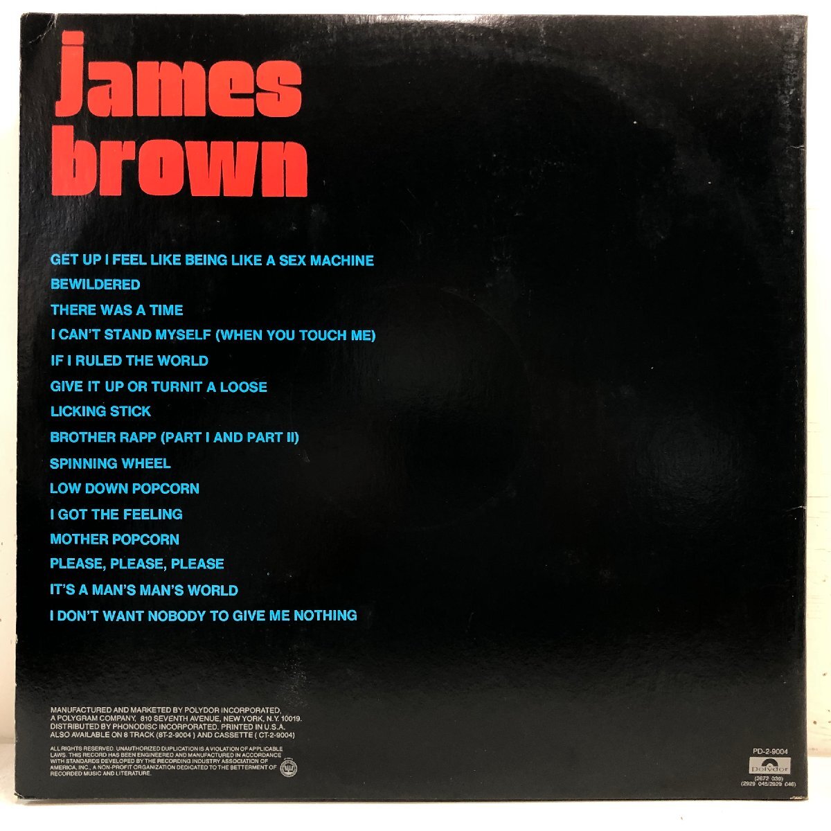 【US盤 2LP】JAMES BROWN / SEX MACHINE セックス・マシーン / ジェームス・ブラウン スタジオ録音+故郷でのライヴ POLYDOR PD-2-9004 ▲_画像7