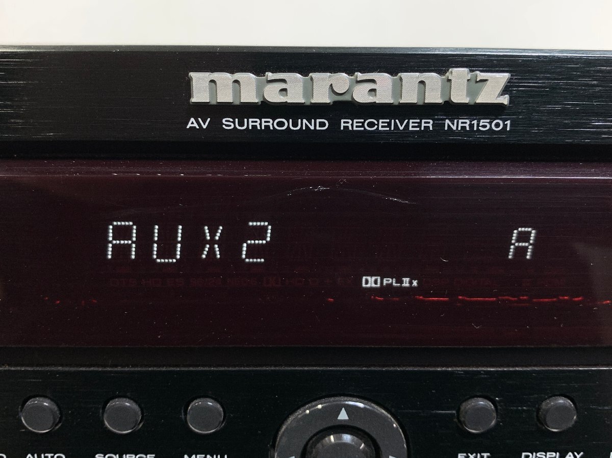 marantz NR1501＜VOLUMEダイヤルやや難あり＞※リモコン欠品 マランツ AVサラウンドレシーバー 黒 ブラック AVアンプ ※引取り可 □の画像4