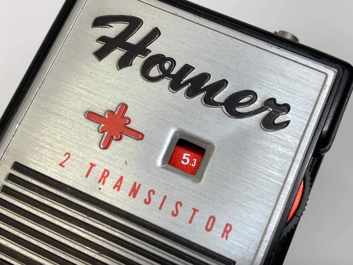【ジャンク】HOMER 2T-100 ホーマー 2石トランジスタラジオ □の画像5