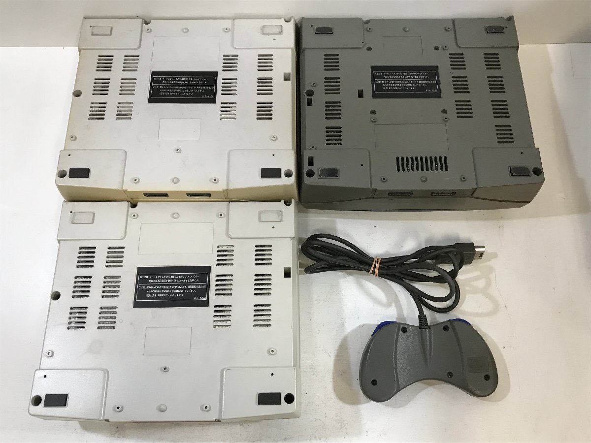 【ジャンク・まとめて3点】SS セガサターン 本体 《通電可・読み込み不可》 HST-3200 HST-3220 SEGA SATURN ◆の画像2