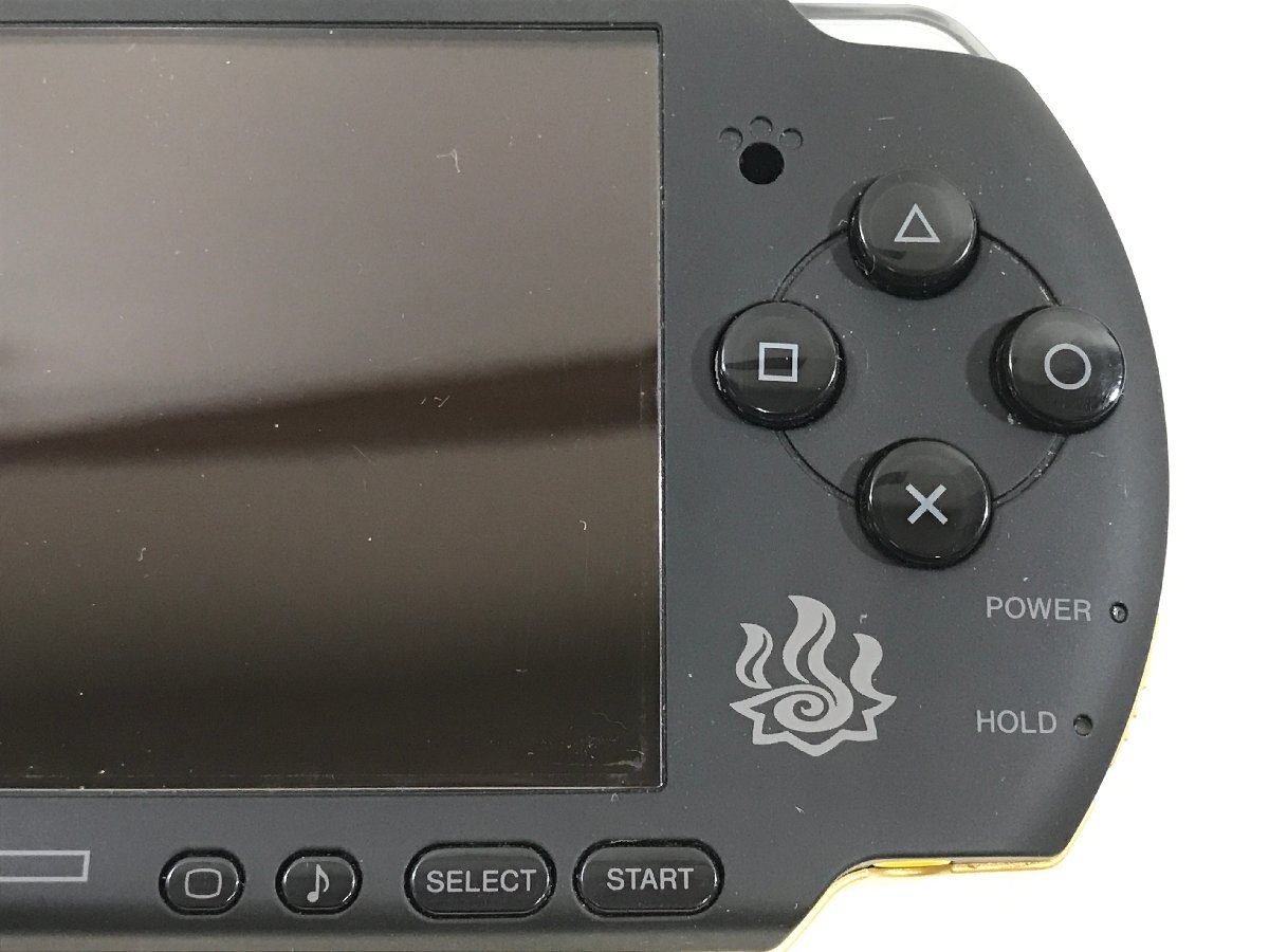 SONY PSP-3000 本体 ハンターズモデル 《ゲーム起動確認済》 モンハン モンスターハンター ソニー PlayStation Portable ◆の画像3