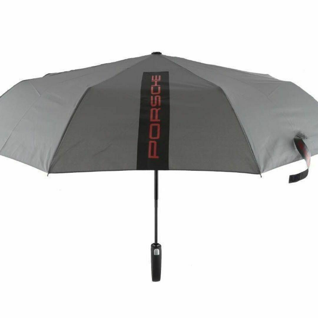 【PORSCHE Mororsports】折り畳み傘 UMBRELLA グレーの画像5