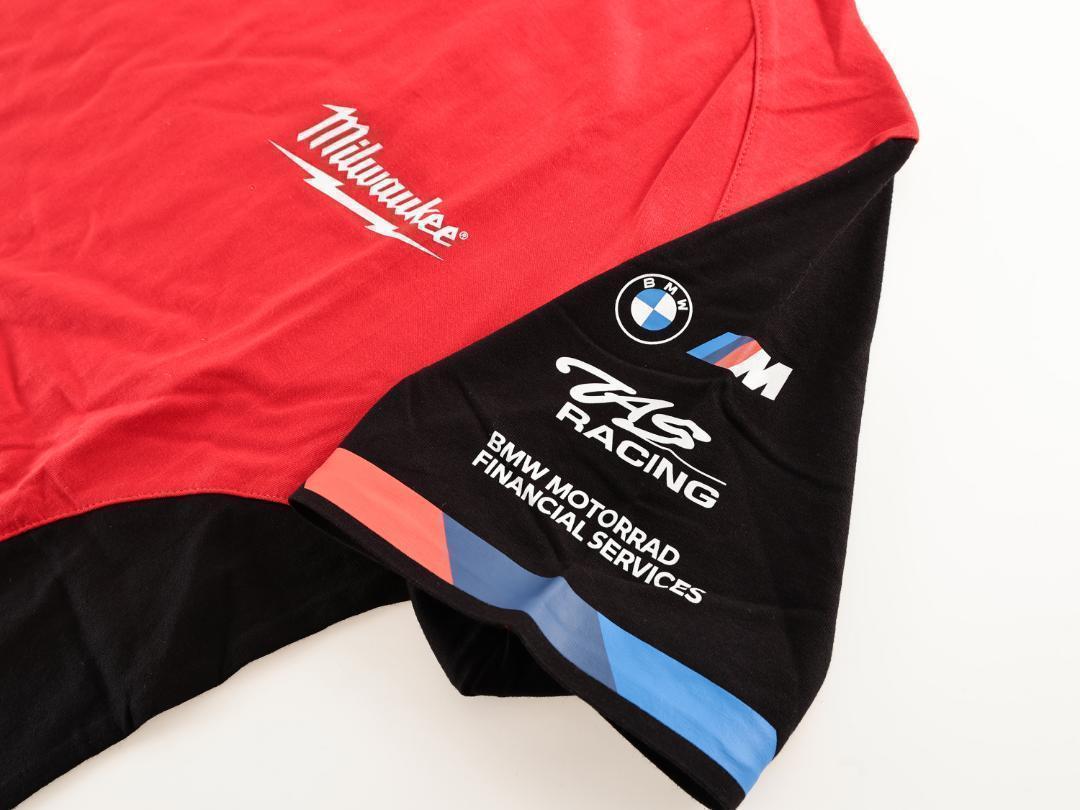 Milwaukee BMW Motorsport Tシャツ 赤黒【L】　BMW Motorrad Motorsport _画像8