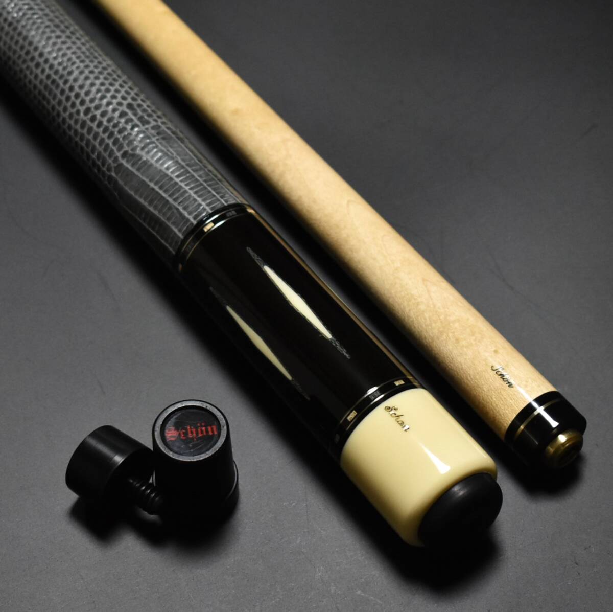 ◇Schon Custom Cues☆SP-90'☆6剣 リザード本革 ショーン ◇Schon Custom Cues☆SP-90'☆6剣 リザード本革 ショーン