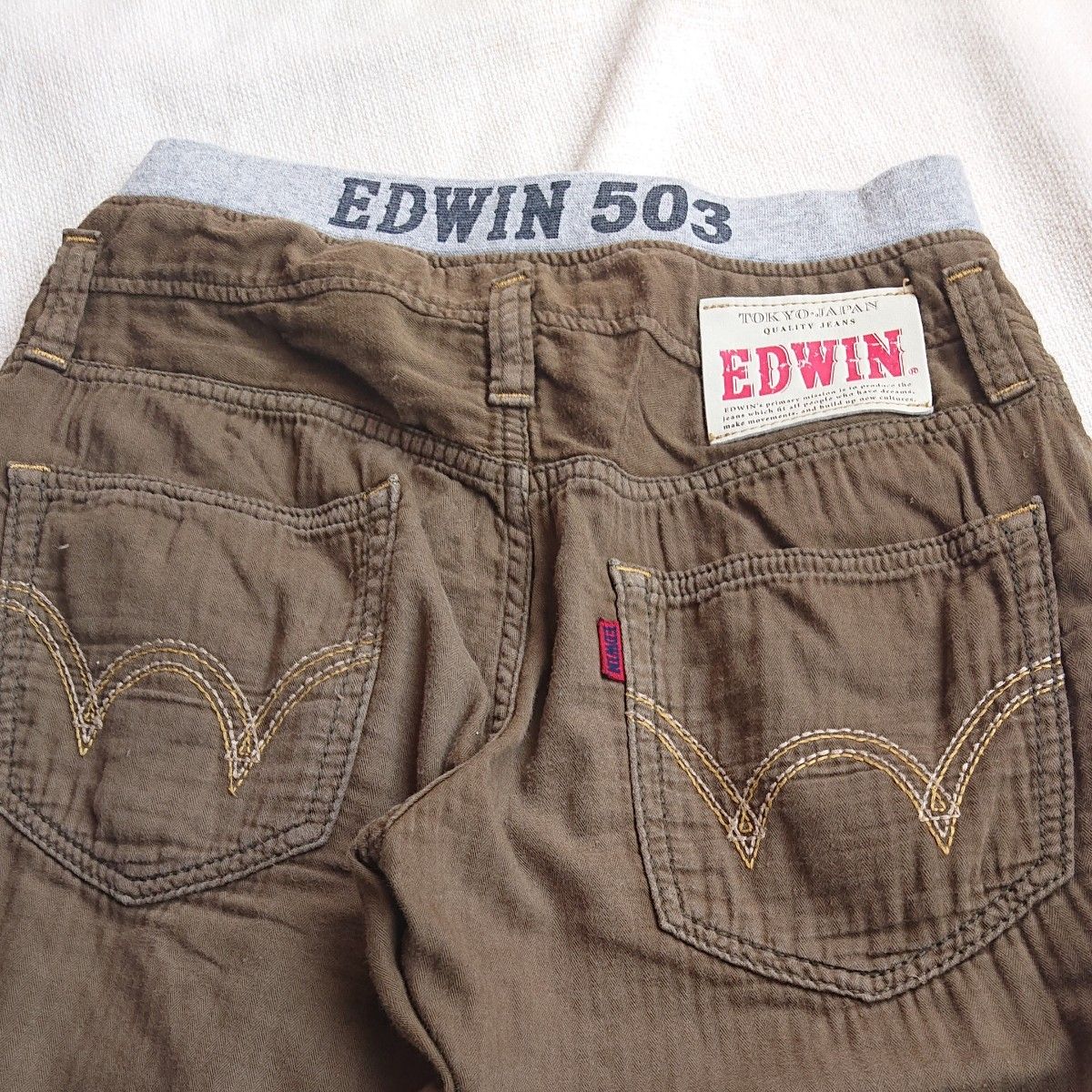 EDWIN エドウィンハーフ パンツ/サイズ150/カーキ色