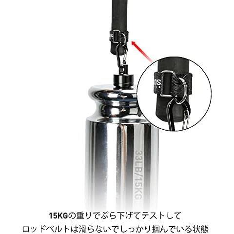 ★四本入り11.5cm★ Booms Fishing RB1 釣り竿ベルト 尻手ベルト ロッドベルト 釣り道具 ブラック_画像4