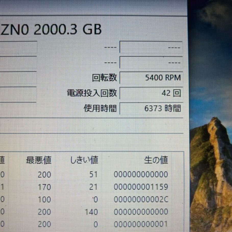 WD HDD 2TB 二枚セット WD20EFRX WD20PURX 正常 purple Red ハードディスク 内蔵HDD Western Digital まとめ売り ⑩⑬_画像10