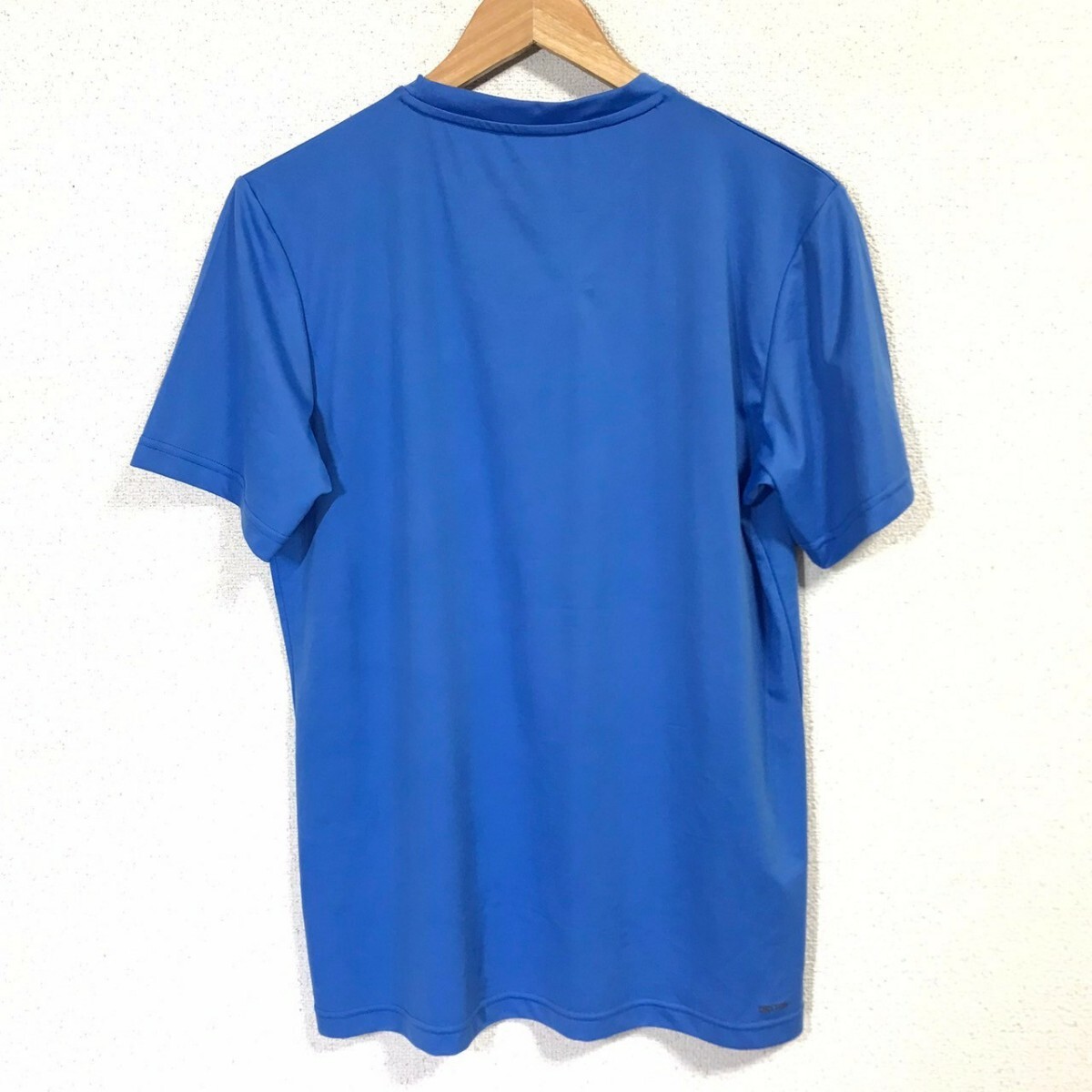 H8083dE SALEWA サレワ Tシャツ 半袖Tシャツ ブルー メンズ サイズM アウトドア DRYTON ドライトン ブランドプリント_画像4