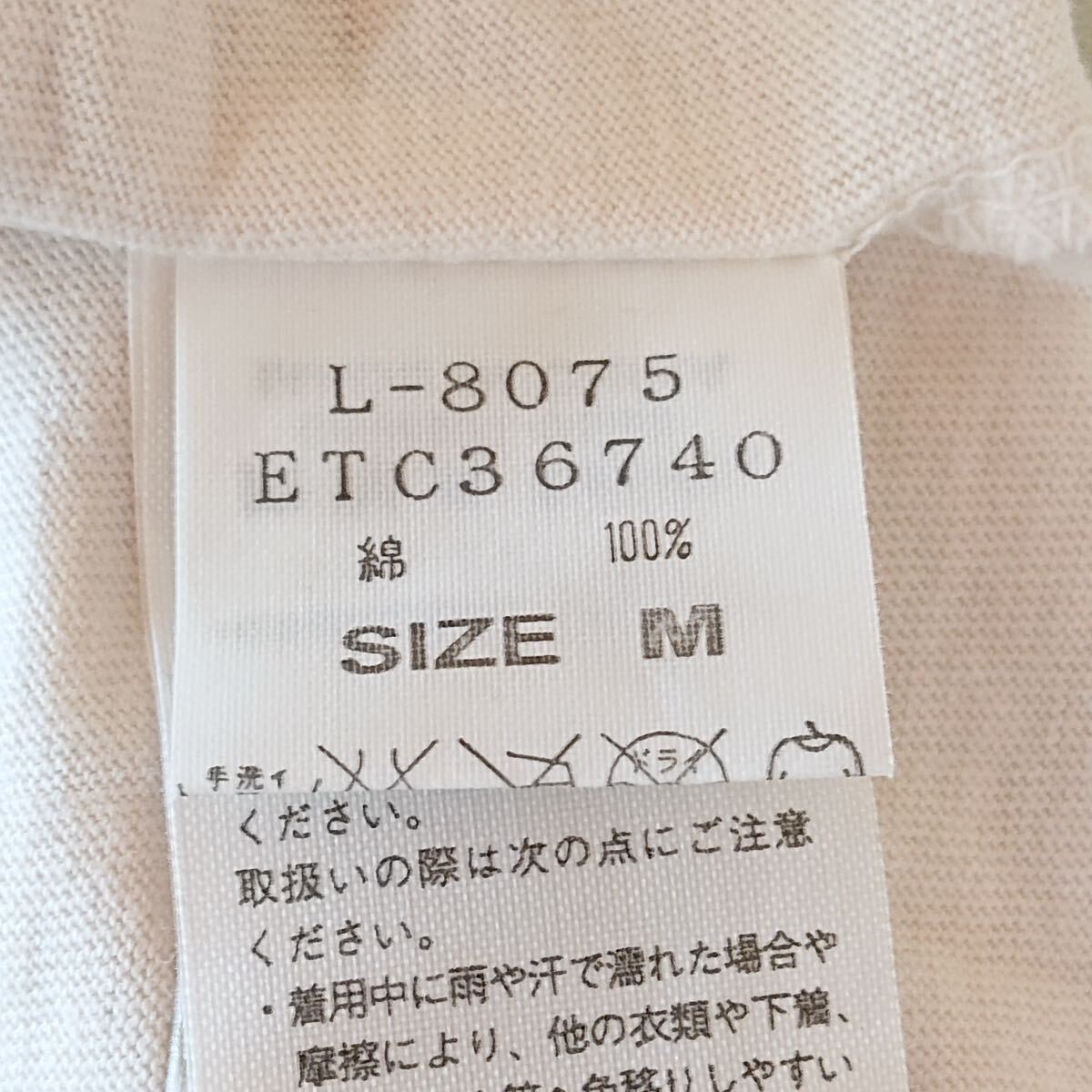 H8222gg 【RNA inc.】アールエヌエー サイズM 半袖 Tシャツ 白 系 オフホワイト レディース 綿100% 未使用タグ付き品 夏 プリント_画像8