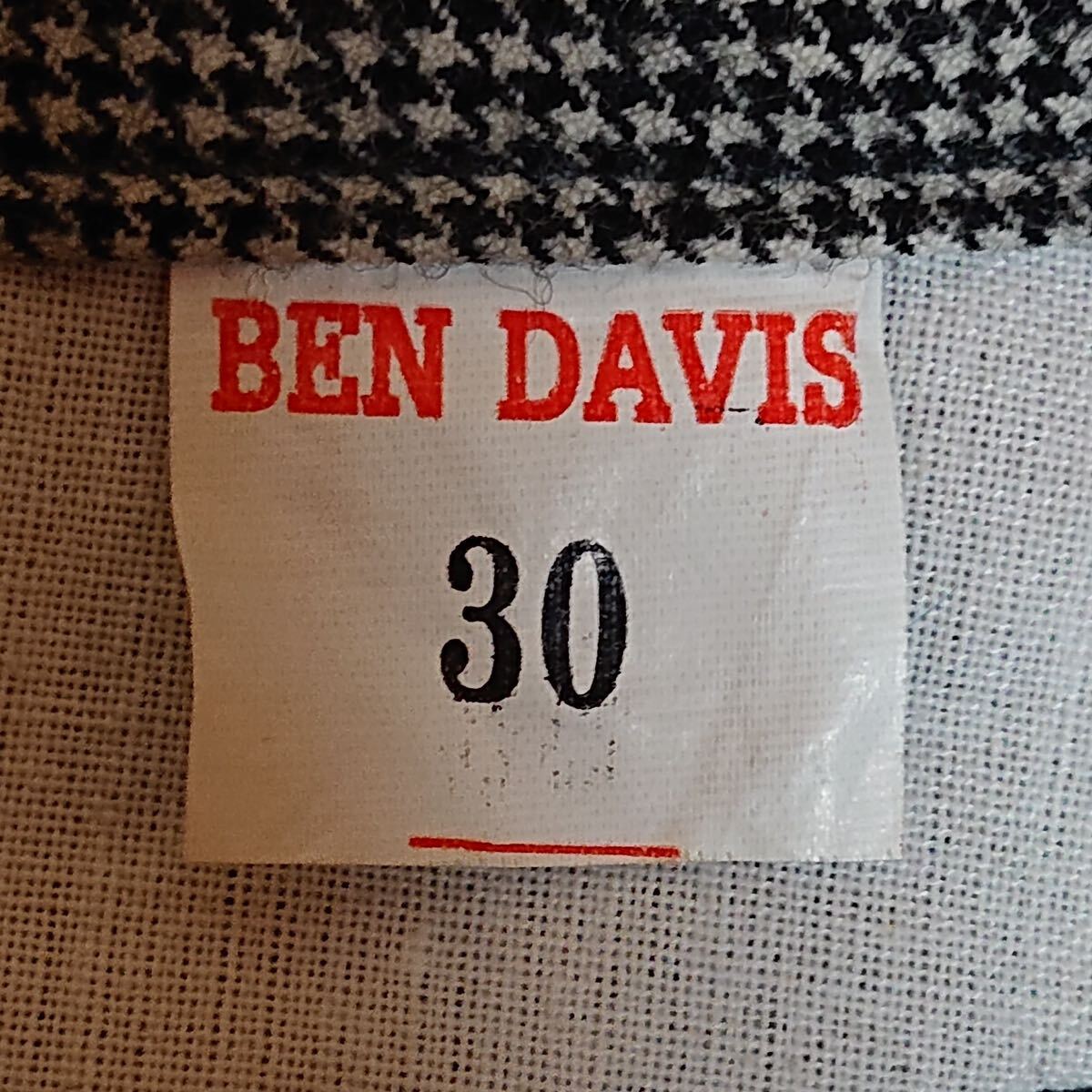 H8251gg BEN DAVIS（ベンデイビス） サイズ30（M〜L位） ハーフパンツ 千鳥格子 グレー系 チェック メンズ 古着 おしゃれ かっこいい_画像8