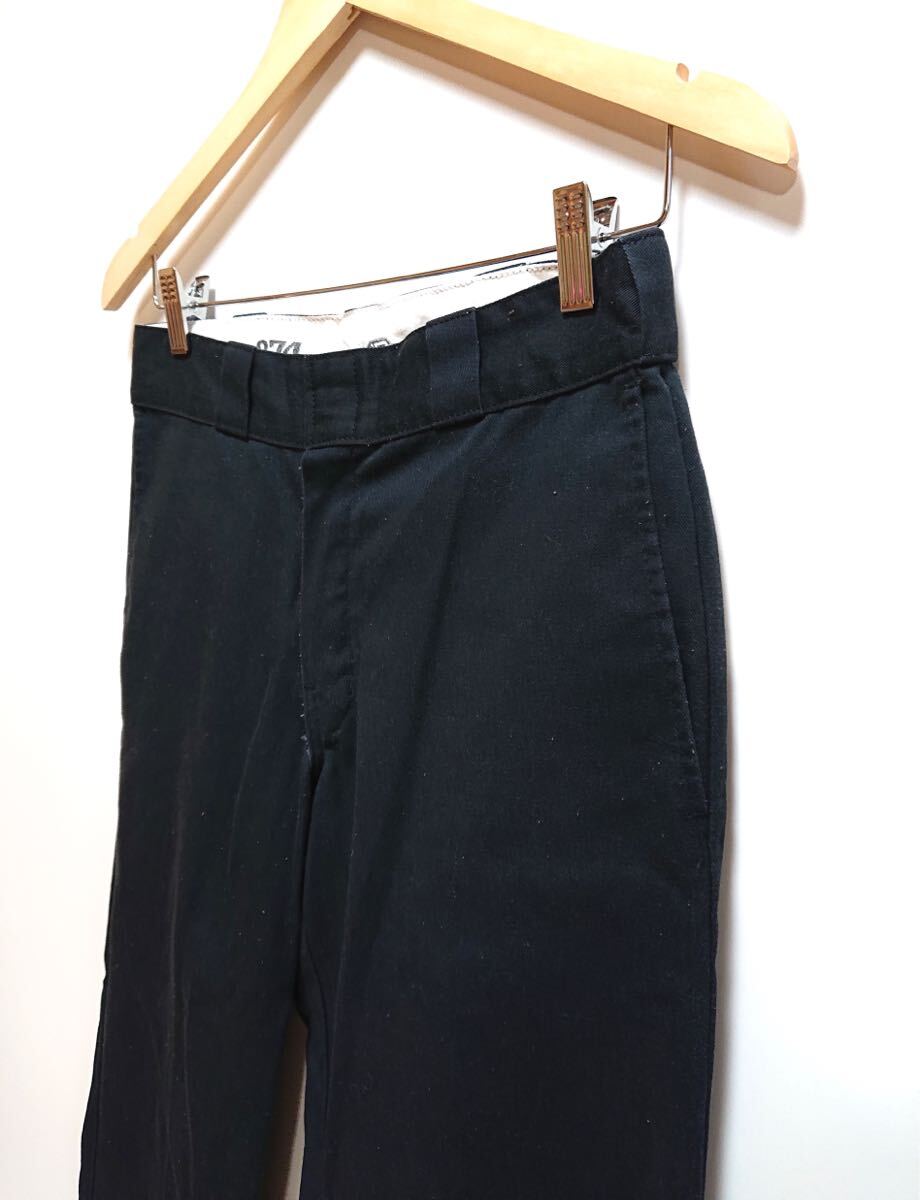 H7946gg Dickies(ディッキーズ)サイズ30×30 チノパン 黒 ブラック メンズ オールシーズン パンツ シンプル おしゃれ 着回し 古着_画像4