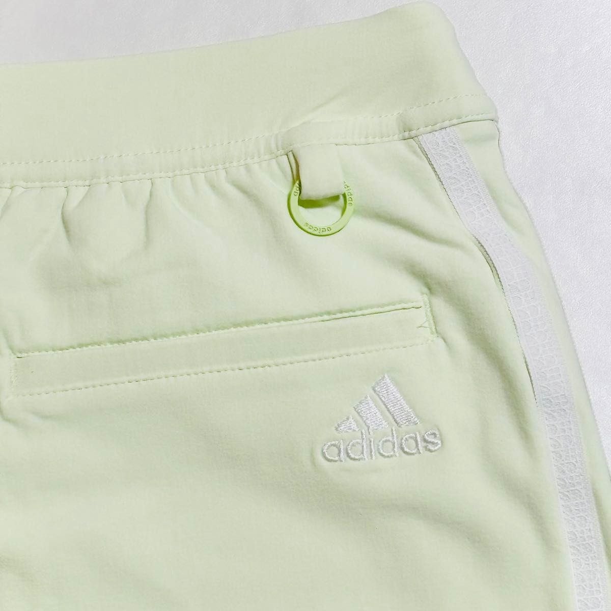 【新品】adidas アディダス　ゴルフウェア　セットアップ　レディースM ライム　緑