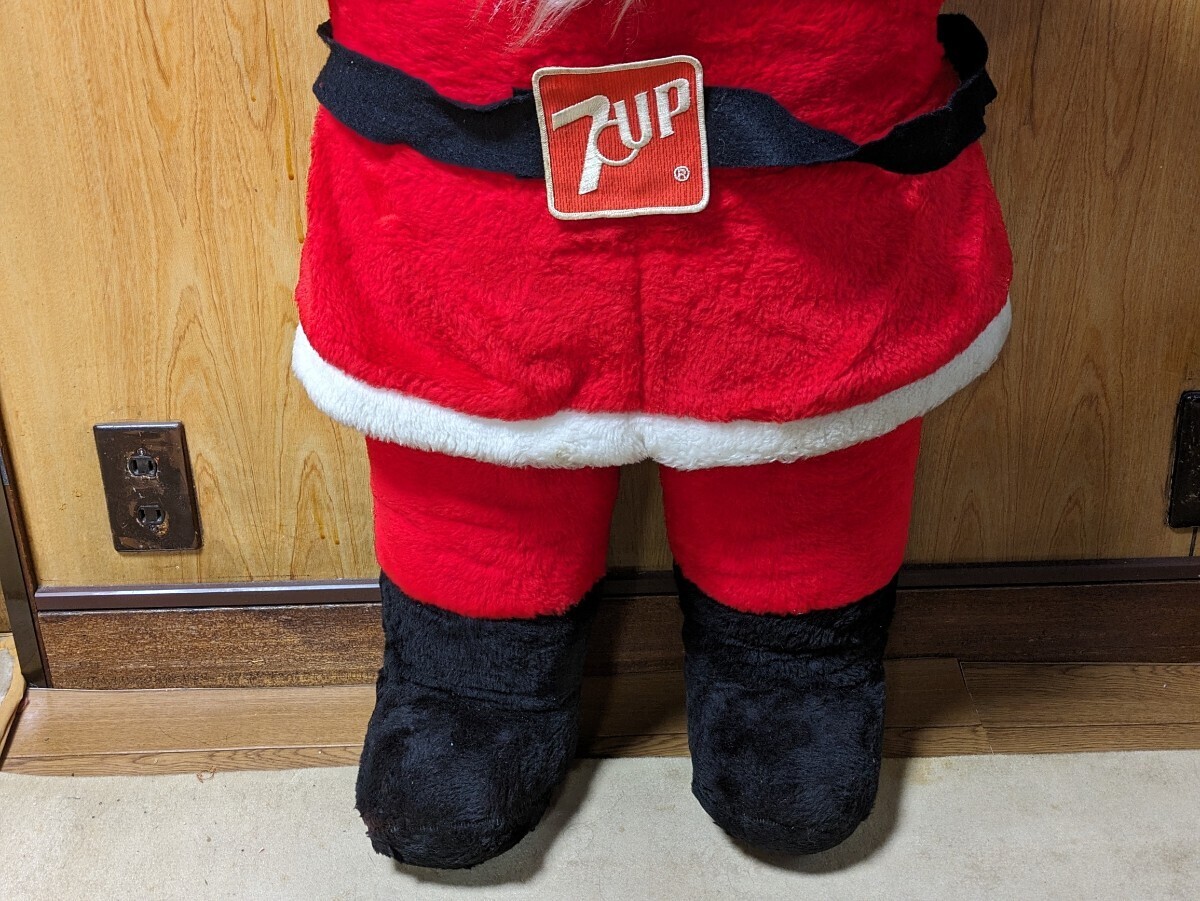 【送料無料】7UP サンタクロース/ディスプレイ ドール 人形 ビッグサイズ クリスマス オブジェ ドリンク 当時物_画像3