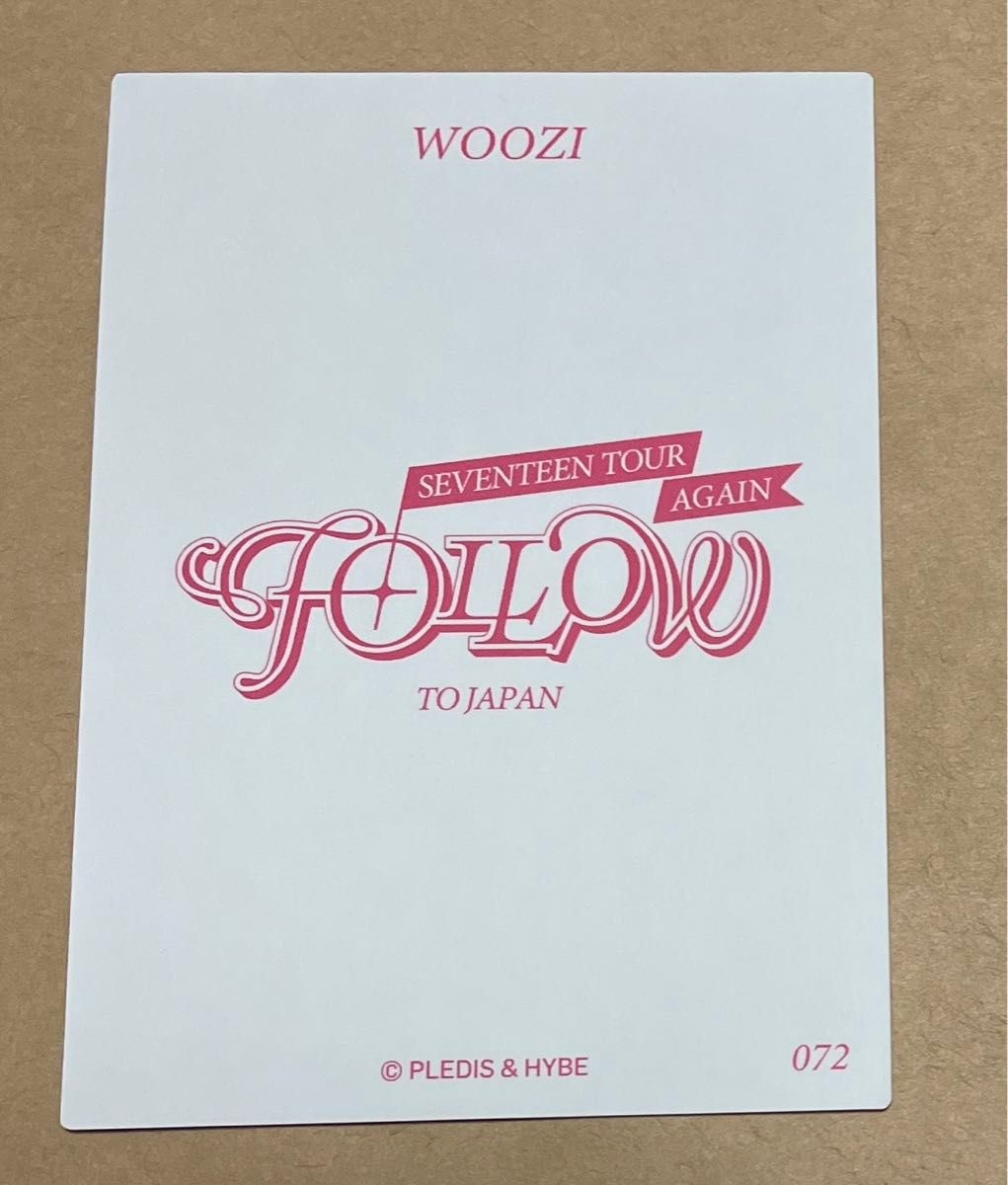 SEVENTEEN ウジ WOOZI follow again トレカ 072