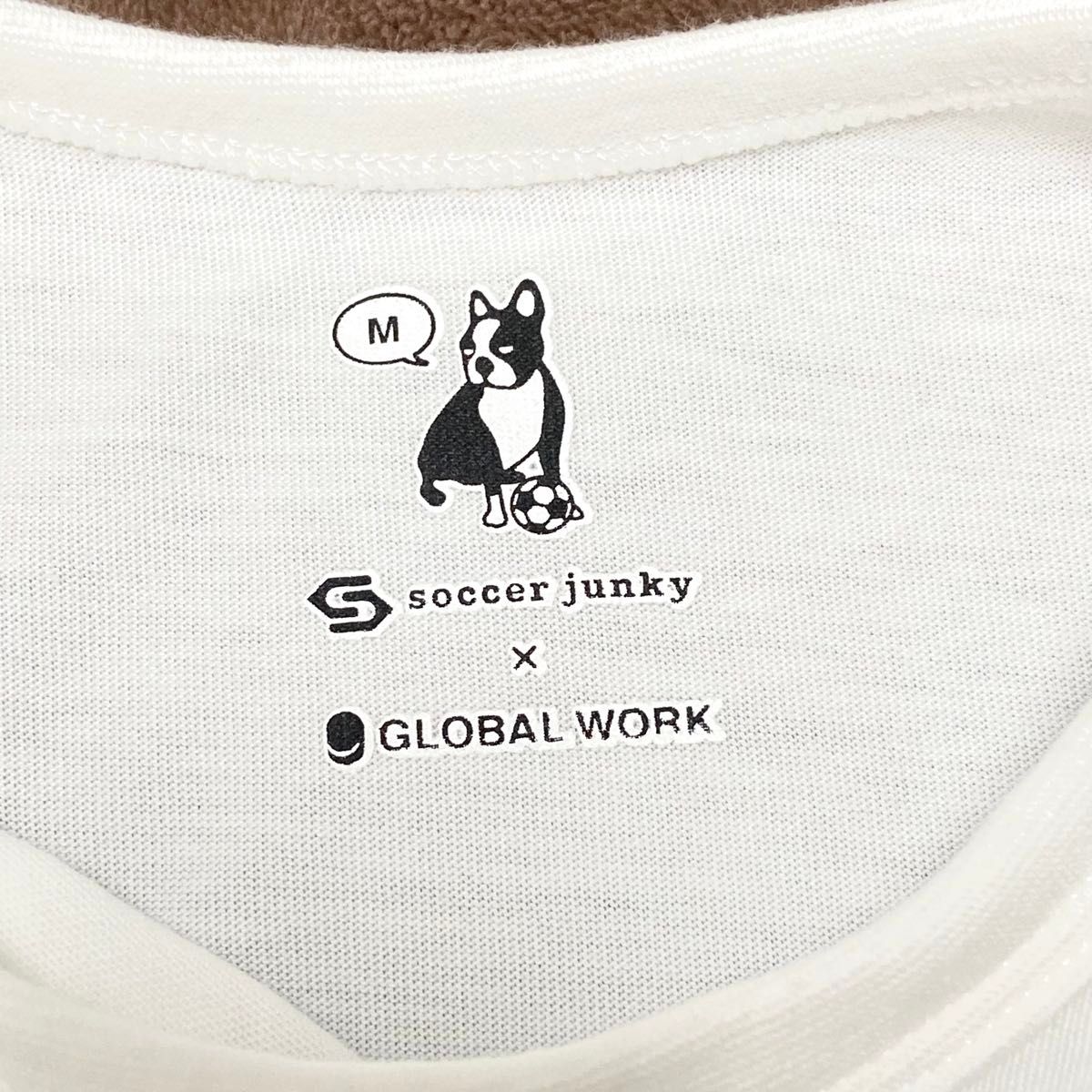 【キッズ用】soccer junky × global work 半袖 Tシャツ キッズ用　size  M 100 相当