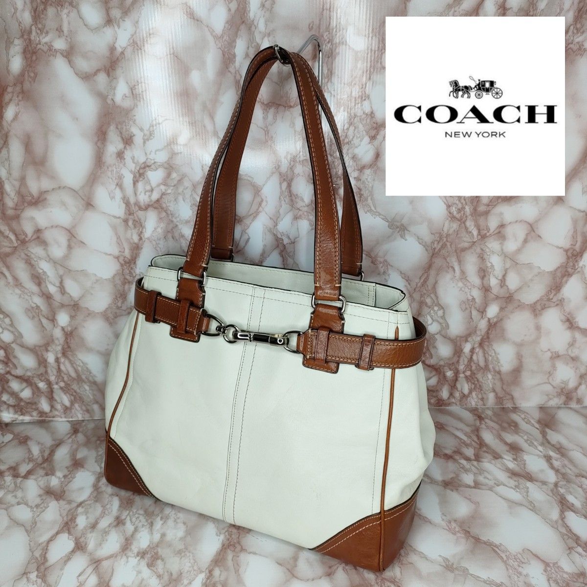 COACH  コーチ  レザー  ハンドバッグ 肩掛け　ショルダーバッグ