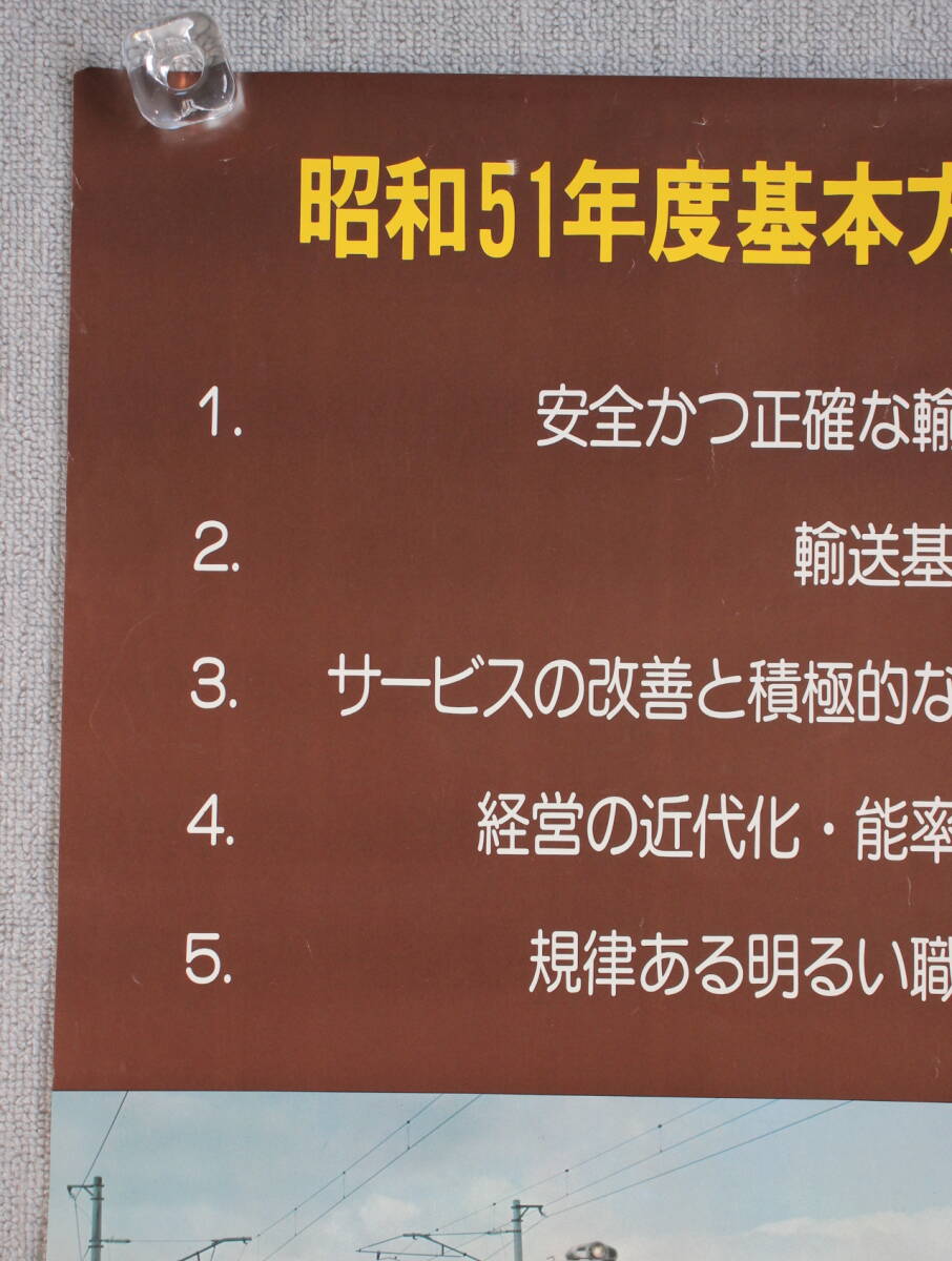 ⑨ 日本国有鉄道 国鉄 古い ポスター 昭和51年度基本計画 仙台鉄道管理局_画像2