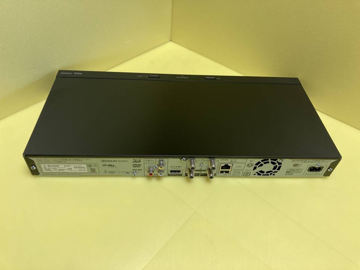 SHARP シャープ BDレコーダー 2B-C1BW1 2番組同時録画 HDDは交換新古品1TB(使用時間0h/4回) 整備済完全動作品(1ヶ月保証) 比較的美品の画像3