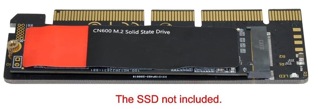 PCIe PCIExpress x4 M.2（NGFF）NVMe SSD 変換アダプタ 1枚 ブラケットなしタイプ 未使用 Gen3 Gen4対応 複数在庫あり_画像3