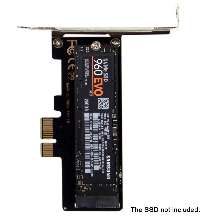 2セット PCIe PCIExpress x1 M.2（NGFF）NVMe SSD 変換アダプタ 未使用 Gen3 Gen4対応 ロープロファイル用_画像5