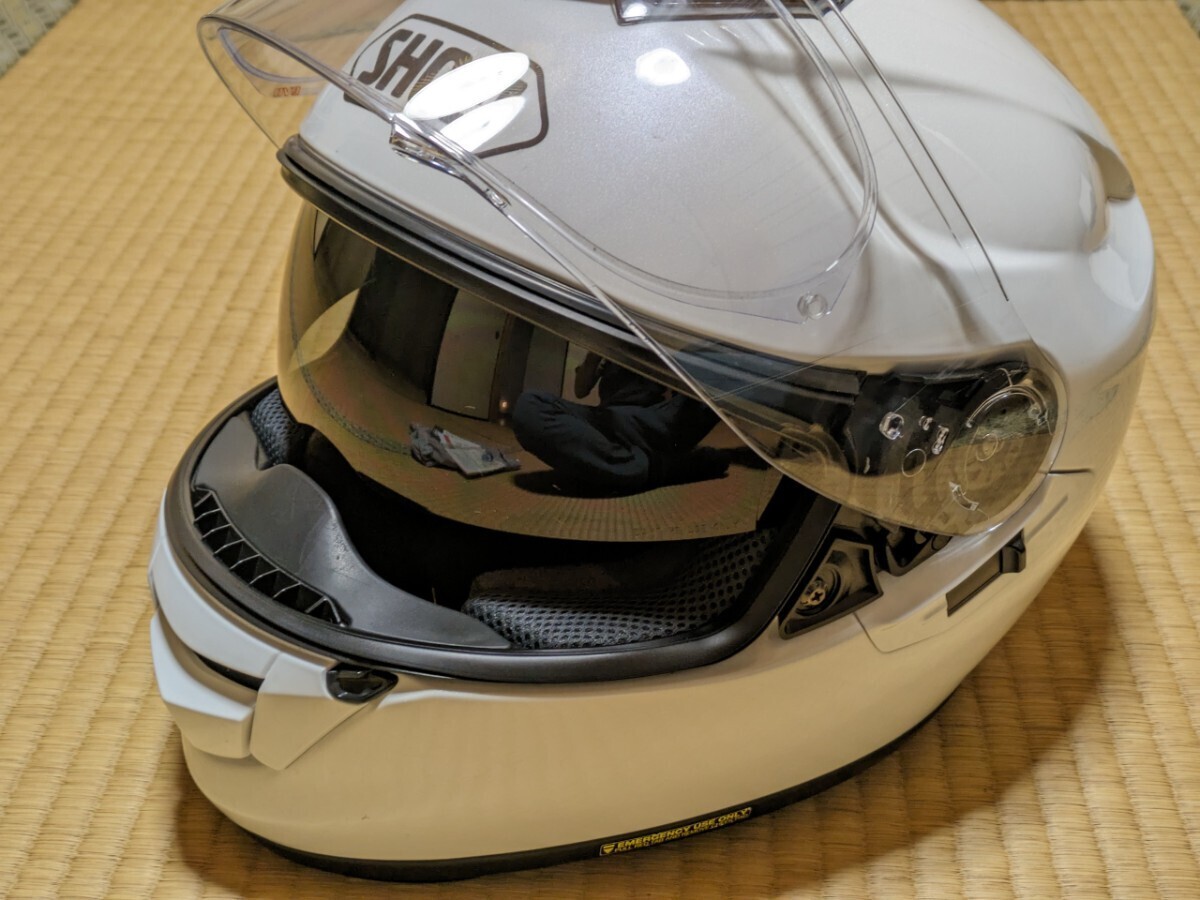 ★SHOEI★GT-Air Mサイズ（57cm）ルミナスホワイト　ピンロックシート付き_画像3