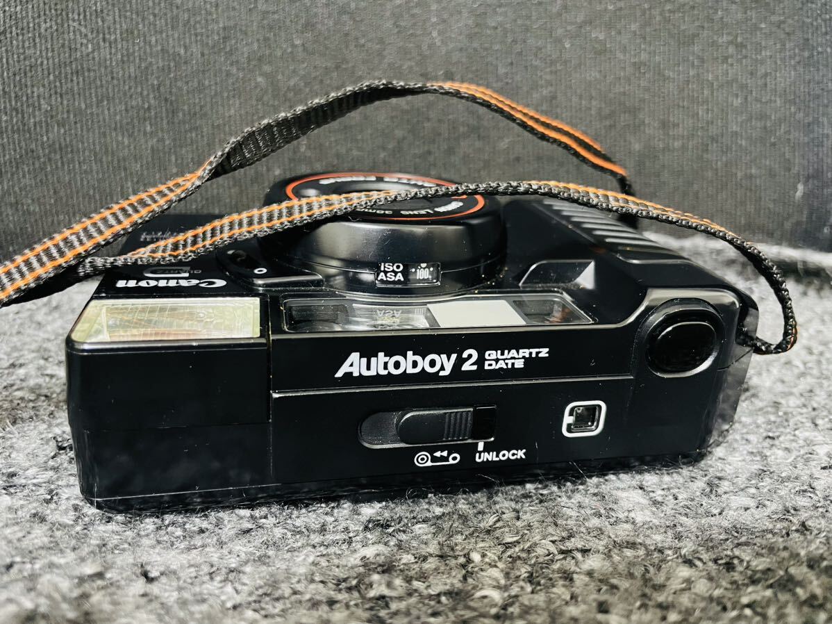 k1 Canon キヤノン Autoboy2 QUARTZ DATE コンパクトフィルムカメラ 動作未確認 ジャンク品扱い 現状渡し の画像3