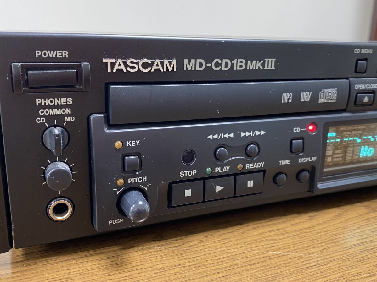 TASCAM MD-CD 1BMK III business use CD/MD player beautiful goods operation verification settled free shipping 