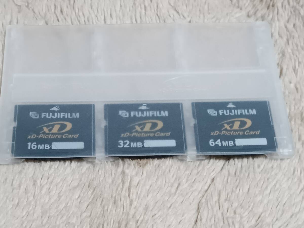 FUJIFILM xD Picture card 3 pieces set used 