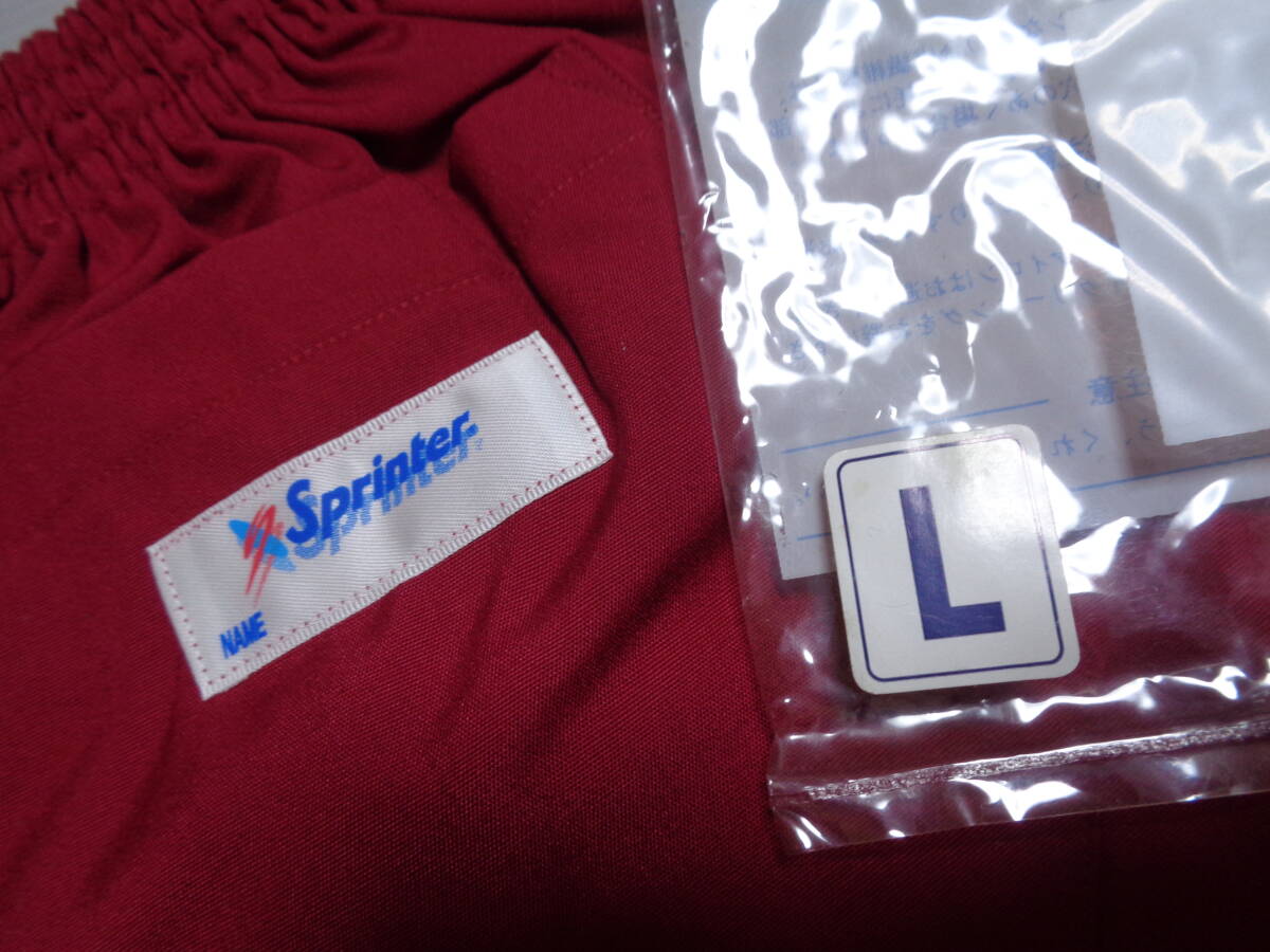 W80（L)　ワイン　sprinter　短パン　ショートパンツ　體操著　體操服　昭和レトロ　未使用