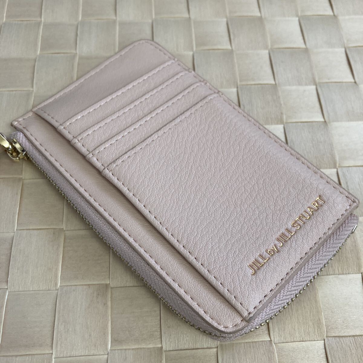 1 jpy ~*JILL by JILL STUART Jill Stuart * beautiful goods f rug men to case L character fastener change purse . Mini wallet Mini purse pink cow leather 