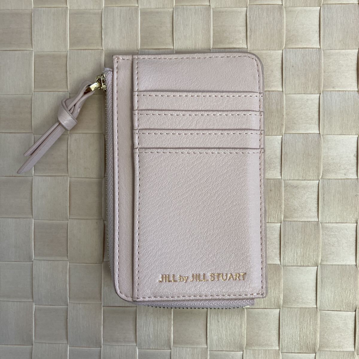 1 jpy ~*JILL by JILL STUART Jill Stuart * beautiful goods f rug men to case L character fastener change purse . Mini wallet Mini purse pink cow leather 