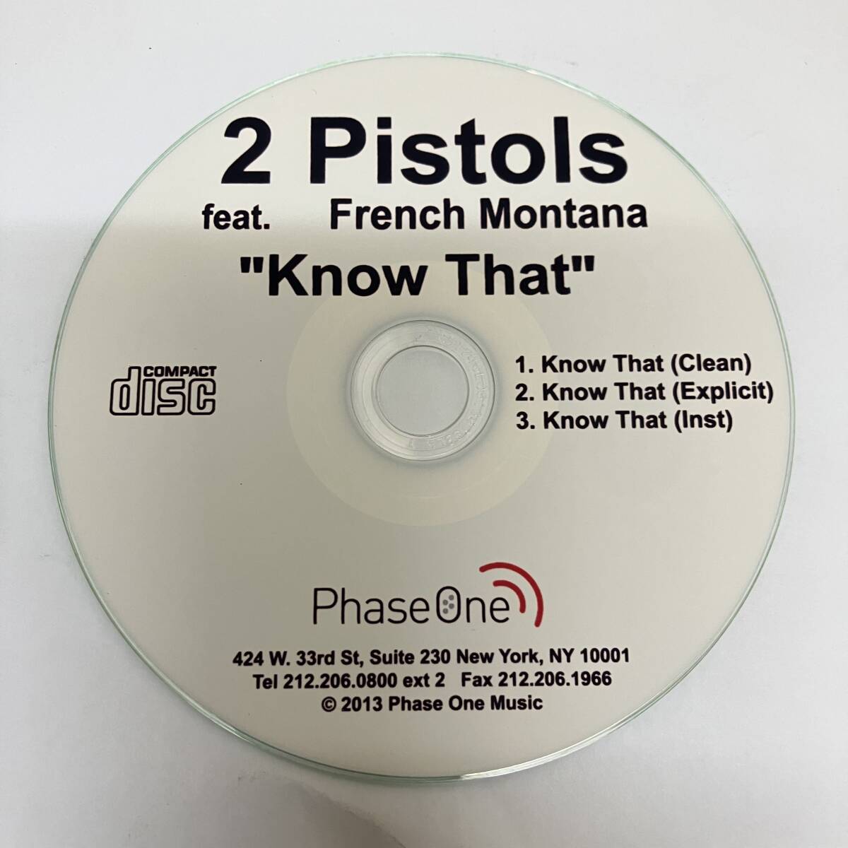 裸3535 HIPHOP,R&B 2 PISTOLS - KNOW THAT INST,シングル CD 中古品_画像1